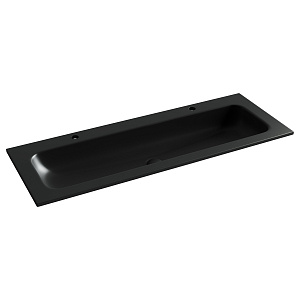 Ceramicanova Grace Раковина накладная 121х45,7 см, без перелива, цвет: черный матовый CN7016MB