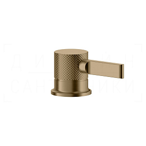 Gessi Inciso Смеситель для раковины, без излива и донного клапана, цвет: coffee bronze brushed PVD 58200#761