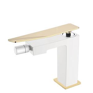 Boheme Q Смеситель для биде, без донного клапана, цвет: white/gold 146-WG.2