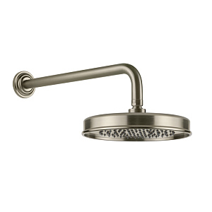 Gessi Venti20 Верхний душ d22,9 см, 1 вид струи, кронштейн настен. 38,9, цвет: finox brushed nickel 65148#149