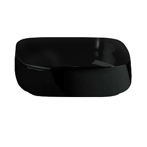 ArtCeram Cognac Раковина чаша 55x35x15,5h см, без перелива, покрытие Saniglaze, цвет: matt black COL008 17 00