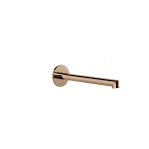 Gessi Ingranaggio Излив настенный для раковины 20,9 см, фиксированный, цвет: copper PVD 63404#030