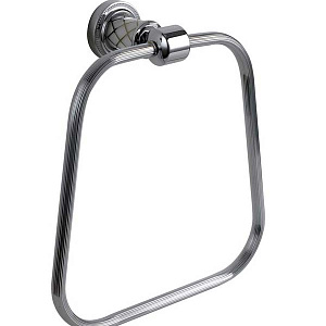 Boheme Murano Полотенцедержатель 20,5 см, подвесной, цвет: chrome/white 10905-W-CR