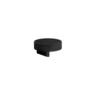 Gessi Origini Мыльница с керамической чашей Neolite, подвесная, цвет: black/black metal PVD 66402#706