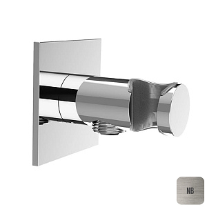 Almar Square Шланговое подключение для лейки с держателем, цвет: nickel brushed E095039.NB