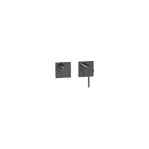 Almar Modular Square Смеситель для душа, внешняя часть на 2 потр., цвет: brushed absolute black E180191.AB