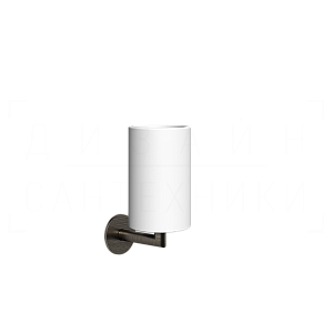 Gessi Ventaglio Стакан подвесной, керамический Neolite, цвет: white/aged bronze 63607#187
