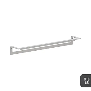 Almar Accessories Полотенцедержатель 45 см, подвесной, цвет: brushed absolute black E305001.AB316