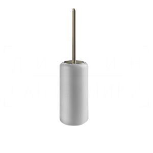 Gessi Goccia Ершик для унитаза напольный, колба Gres, цвет: white/finox brushed nickel 38043#149