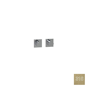 Almar Modular Square Термостат для душа, внешняя часть на 2 потребит., цвет: 316 brushed high brass E180182.HB316