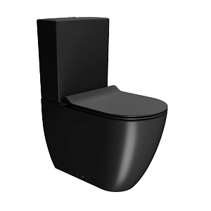 GSI Pura Чаша унитаза моноблок безободковый, смыв swirlflush, цвет: ardesia opaco 880626