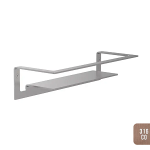 Almar Accessories Полка подвесная 30х7h см, цвет: brushed copper E300001.CO316