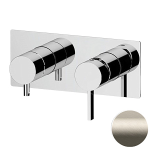 Remer Metrica Смеситель для душа встраиваемый, 2 потребителя, цвет: visual inox MC92ZXV
