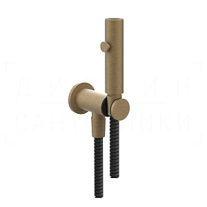Gessi Total Look Гигиенический душ без смесителя, предохр. клапан, шланг 125 см, цвет: antique brass 45123#713