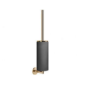Gessi Anello Ершик для унитаза подвесной, с кермической колбой Neolite, цвет: black/warm bronze PVD 63720#735