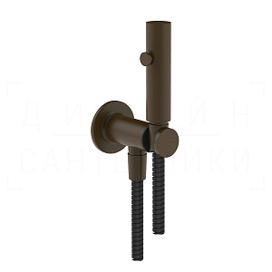 Gessi Inciso Гидроершик без смесителя, шланг 125 см, цвет: dark bronze 58151#845