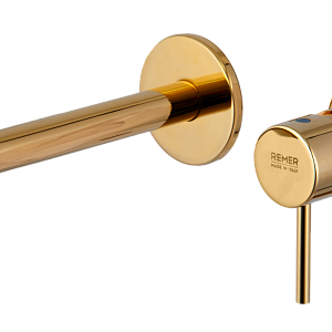 Remer X Style Смеситель для раковины, излив 18,3 см, с внутренней частью, цвет: oro lucido X15PLDO