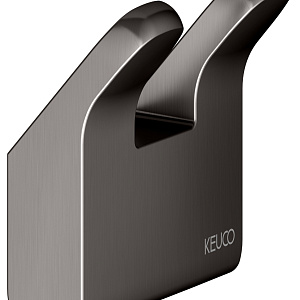 Keuco Collection Moll Крючок для полотенца двойной, подвесной, цвет: титан черный 12713 350000
