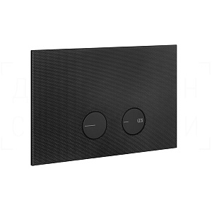 Gessi Inverso Diamantato Кнопка смыва для инсталляции Geberit, 2 режима, латунь, цвет: matte black 54681#299
