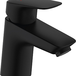 Hansgrohe Logis Смеситель для раковины, без донного клапана, излив 10,7 см, цвет: матовый черный 71071670