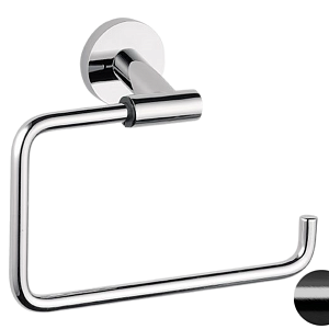 Remer Guest Полотенцедержатель подвесной кольцевой, латунь, цвет: cromo nero spazzolato GS44CFP