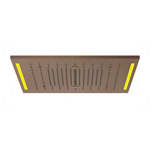 Gessi Colour Потолочный душ 50,5 см, встраиваемый, 3 вида струи, хромотер., цвет: copper brushed PVD 57977#708
