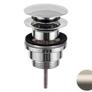 Remer Донный клапан click-clack универсальный, цвет: visual inox 905CCR114XV
