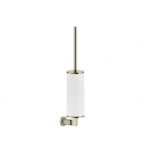 Gessi Inciso Ершик для унитаза подвесной, с кермической колбой Neolite, цвет: white/nickel PVD 58519#720