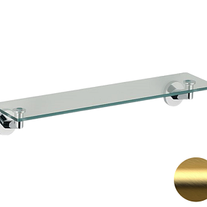 Remer Guest Полка стеклянная 53 см, цвет: oro spazzolato GS20BG