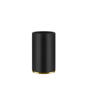 Gessi Inciso Стакан настольный, керамический Neolite, цвет: black/gold brushed 58532#716