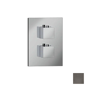 Almar Core Square Термостат для душа, внешняя часть на 2 потребителя, цвет: PVD brushed gun metal E176822.GM