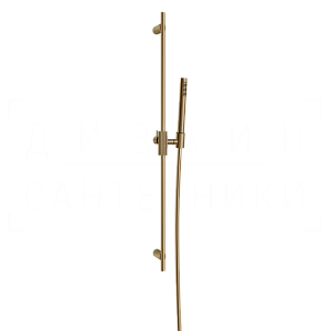 Gessi Inverso Душевой гарнитур: ручной душ, штанга, шланг 150 см, цвет: warm bronze brushed PVD 63584#726