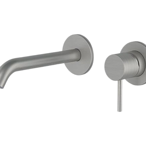 Remer X Style Inox Смеситель для раковины встраиваемый, излив 16 см, цвет: inox spazzolato SSX15P