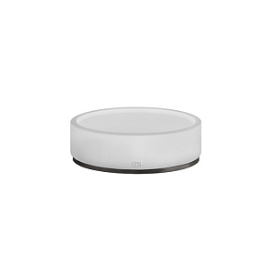 Gessi 316 Accessories Мыльница со стеклянной чашей, настольная, цвет: brushed black metal pvd 54725#707