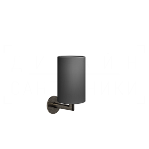 Gessi Ventaglio Стакан подвесной, керамический Neolite, цвет: black/aged bronze 63608#187