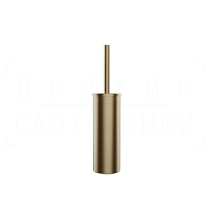 Gessi Rilievo Ершик для унитаза напольный, с латунной колбой, цвет: warm bronze brushed PVD 59543#726