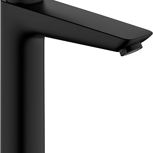 Hansgrohe Logis Смеситель для раковины высокий, без д/к, излив 16,6 см, цвет: матовый черный 71091670