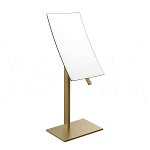 Gessi Inverso/Rettangolo Косметическое зеркало настольное, 2-х увеличение, цвет: deep bronze PVD 20988#791