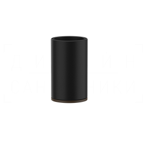 Gessi Inciso Стакан настольный, керамический Neolite, цвет: black/dark bronze 58532#845