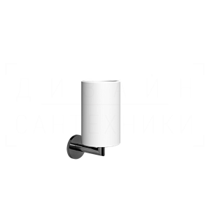Gessi Ventaglio Стакан подвесной, керамический Neolite, цвет: white/black metal PVD 63607#706