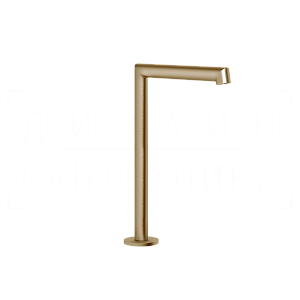 Gessi Anello Излив высокий отдельностоящий для раковины 16 см, цвет: warm bronze brushed PVD 63323#726