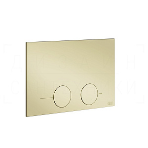 Gessi Total Look Кнопка смыва для инсталляции Tece, 2 режима, латунь, цвет: brass PVD 54617#710