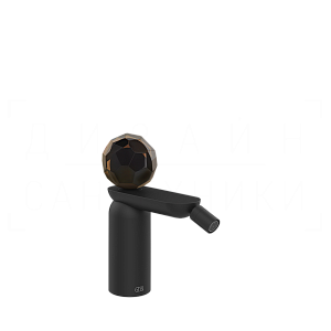 Gessi Perle Смеситель для биде, без донного клапана, излив 12,1 см, цвет: matte black 74268#299