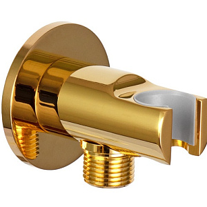 Remer Шланговое подключение с держателем душа, цвет: oro lucido 337MDO