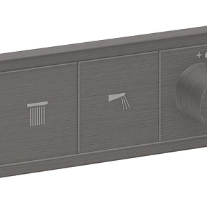 Hansgrohe RainSelect Термостат для душа встраиваемый на 3 потребителя, цвет: шлифованный черный хром 15381340