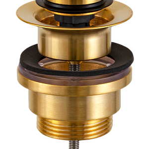 Remer Донный клапан click-clack универсальный, цвет: oro spazzolato 905CCR114BG
