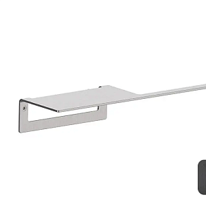 Almar Accessories Держатель туалетной бумаги с полкой, цвет: brushed absolute black E317000.AB316