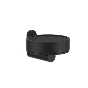 Gessi 316 Мыльница с керамической чашей Neolite, подвесная, цвет: black/matte black 54702#299