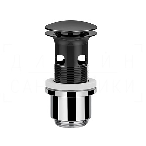 Gessi Донный клапан с переливом “Stop&Go”, цвет: black metal PVD 01422#706