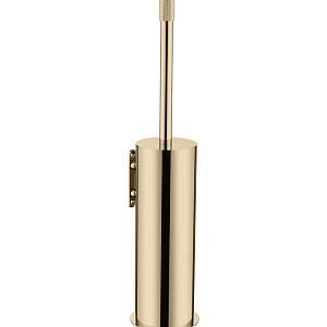 Boheme Uno Ершик для унитаза подвесной с латунной колбой, цвет: gold 10984-G